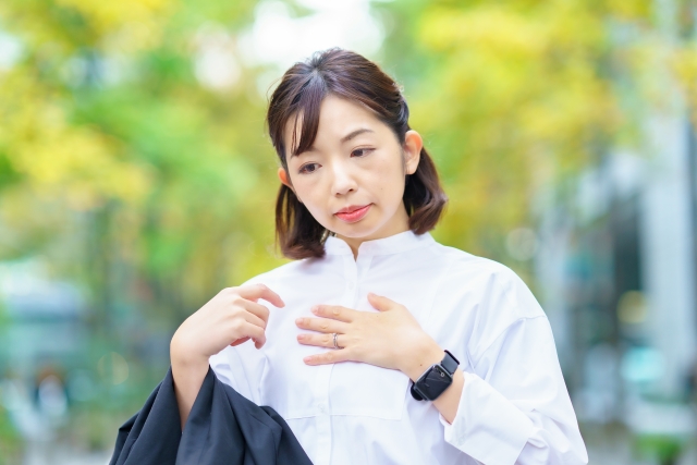 健康に不安を感じる人