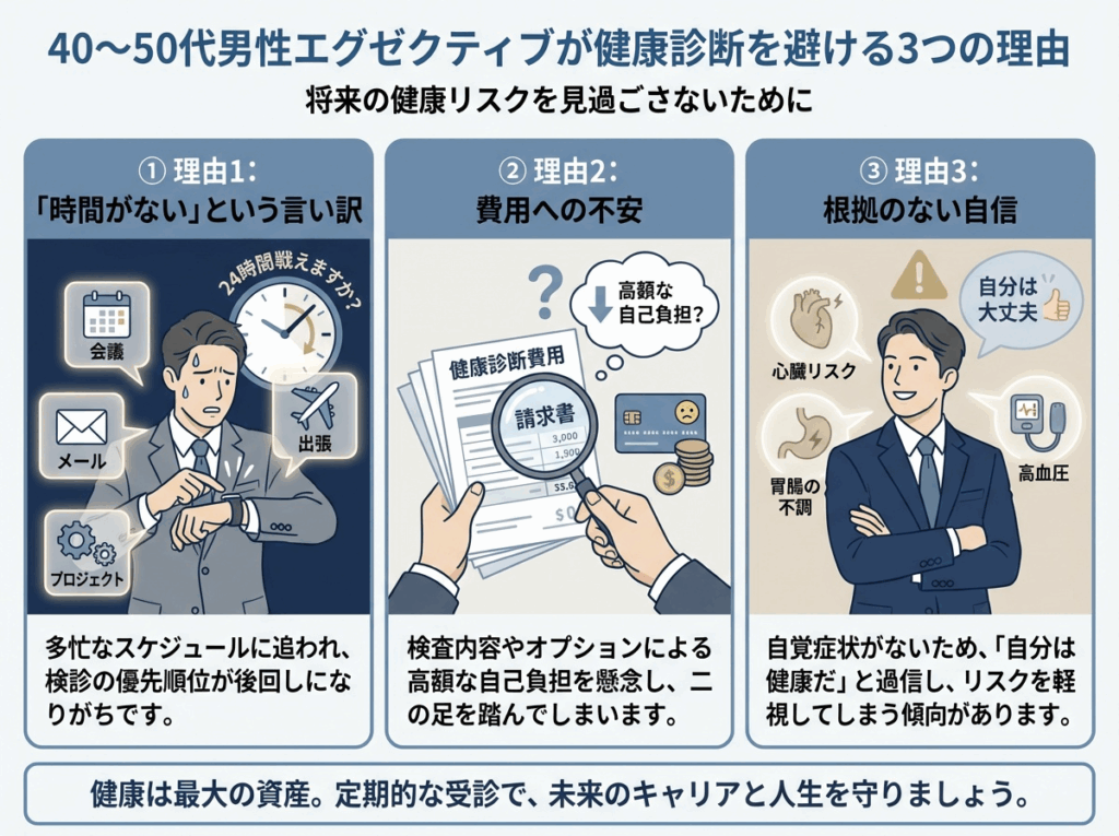 日本人が健康診断を受けない理由